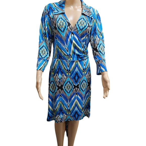 Laundry by Design Wrap Around Dress Size Medium - Picture 2 of 11